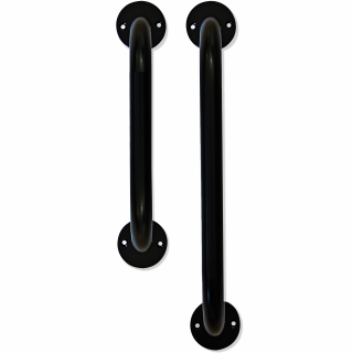 Madlo rovné 43 cm, černé,  pr. 22 mm
